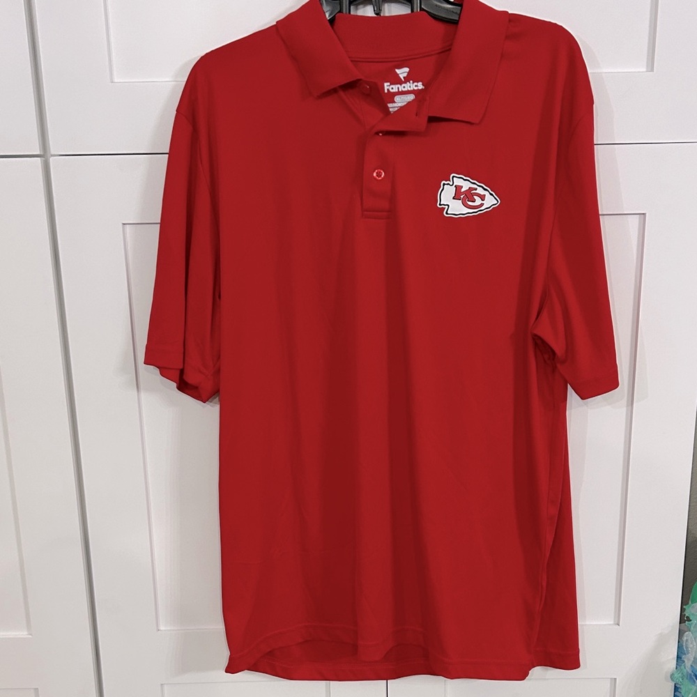 Fanatics Kansas City Chiefs Red Polo Shirt - XL - NWOT